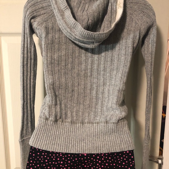 Hollister Grey Sweater with Hood - Picture 5 of 8